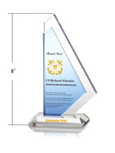 Thank You Coast Guard Crystal Elegant Plaque