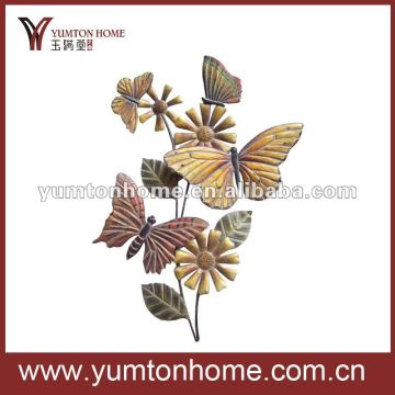 Butterflies on a branch Metal Wall Hanging