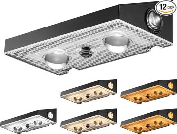 Trihedral Solar Fence Light