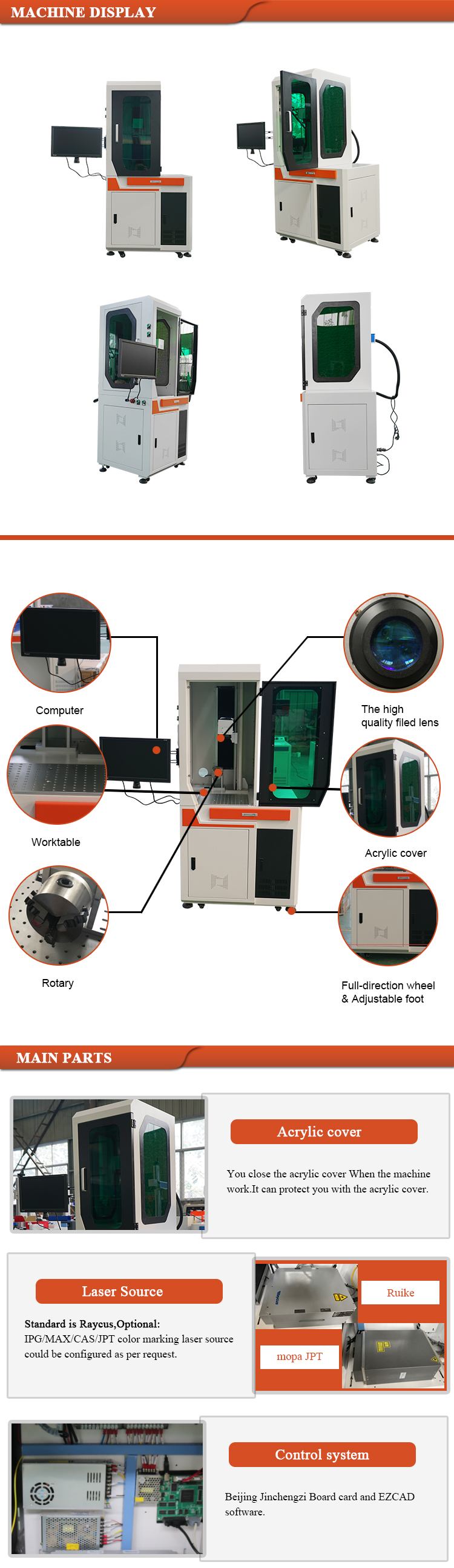 Keyboard laser marking engraving 20w 30w 60w watt jpt m1 m6 color fiber mopa laser marking machine with ipg or raycus mopa