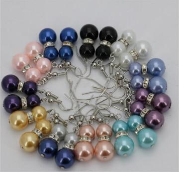 Colorful Sea Shell Pearl Eardrop Earrings Beads Jewelry