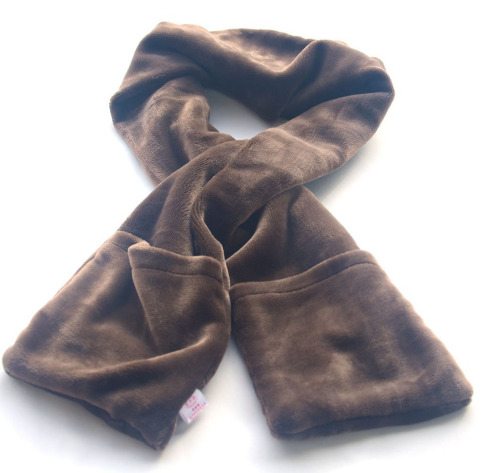 USB heated neck scarf with warm pocket winter warm scarf