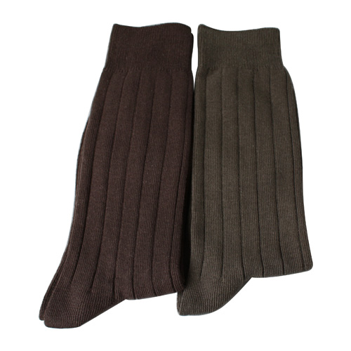 Brown Classic Plain Chaussettes pour hommes