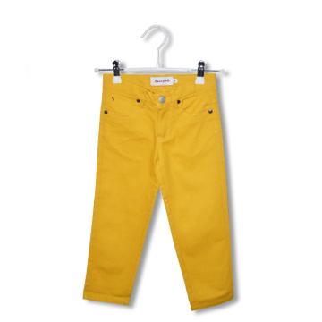 elastic waist cotton girls pants