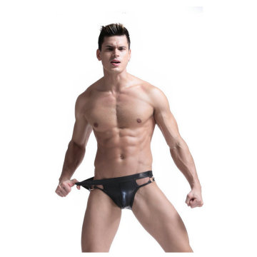 Gay Men's PU Leather Sexy G Strings & Thongs