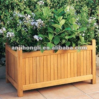 WPC plastic flower pot