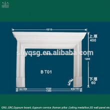 Modern Style Home Interior Decoration Fiberglass Reinforced Gypsum Plaster Fireplace