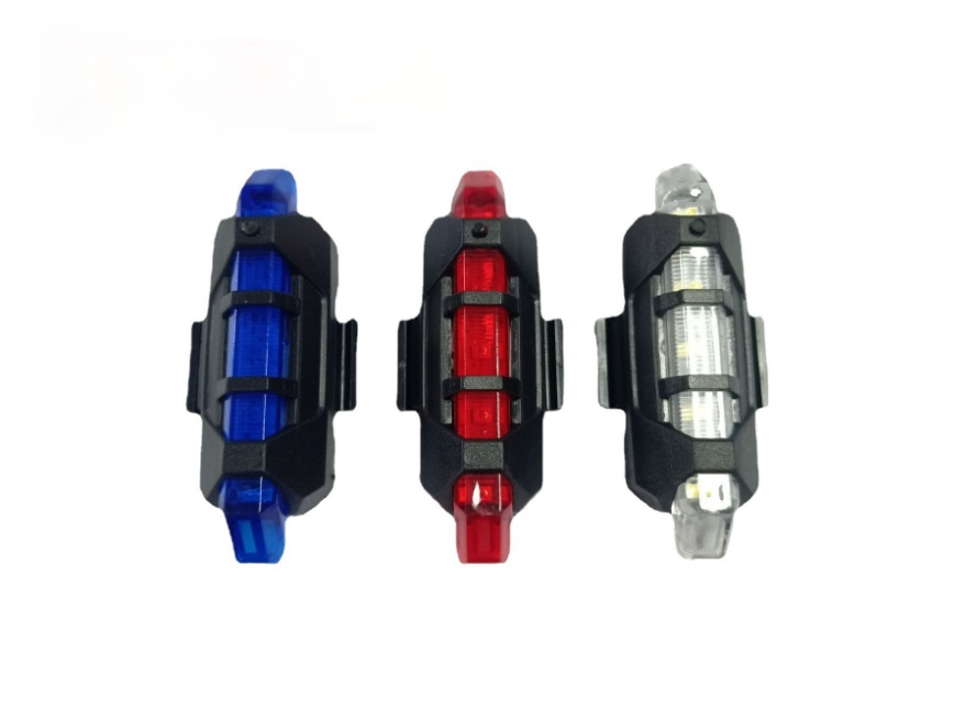 Waterproof 3 LED MTB Bike Bicycle Rear Tail Light RED Lamp USB Recharge Bicycle Lights Bicycle Accessories