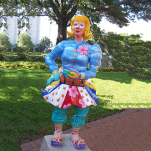 Garden Decoration Resin Fiberglass Clown Statue Sculpture