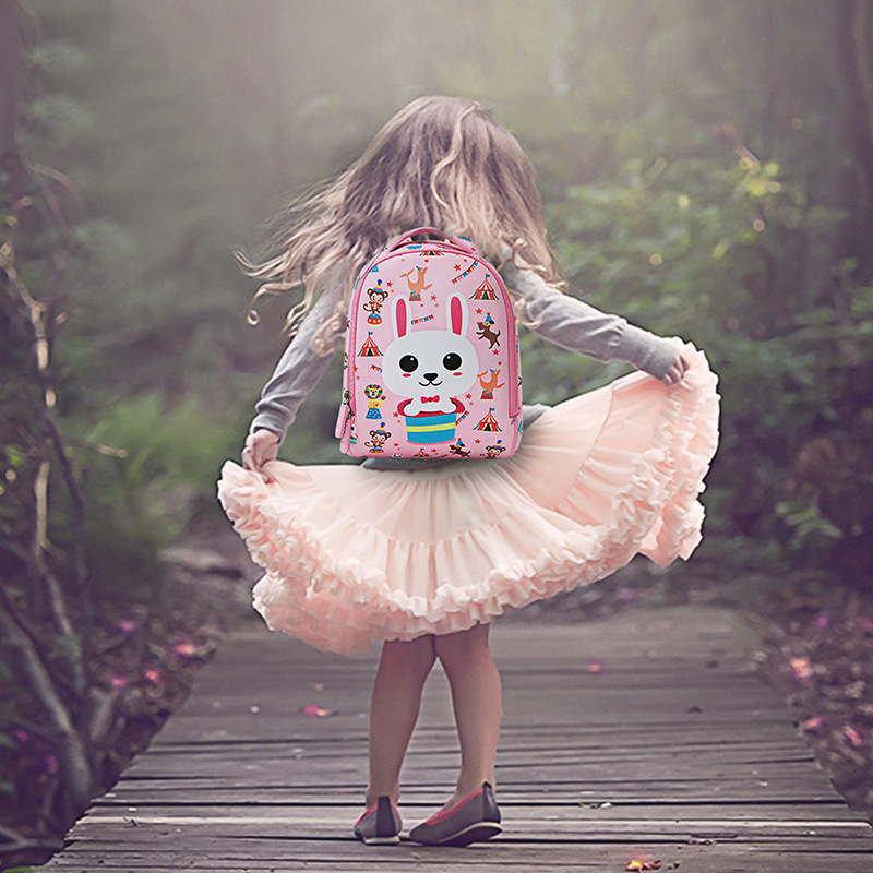 Ready to ship print animals boys neoprene schoolbag dinosaur cartoons unicorn backpack for kids