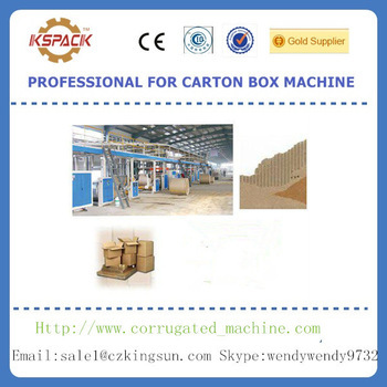 automatic corrugated carton box production line