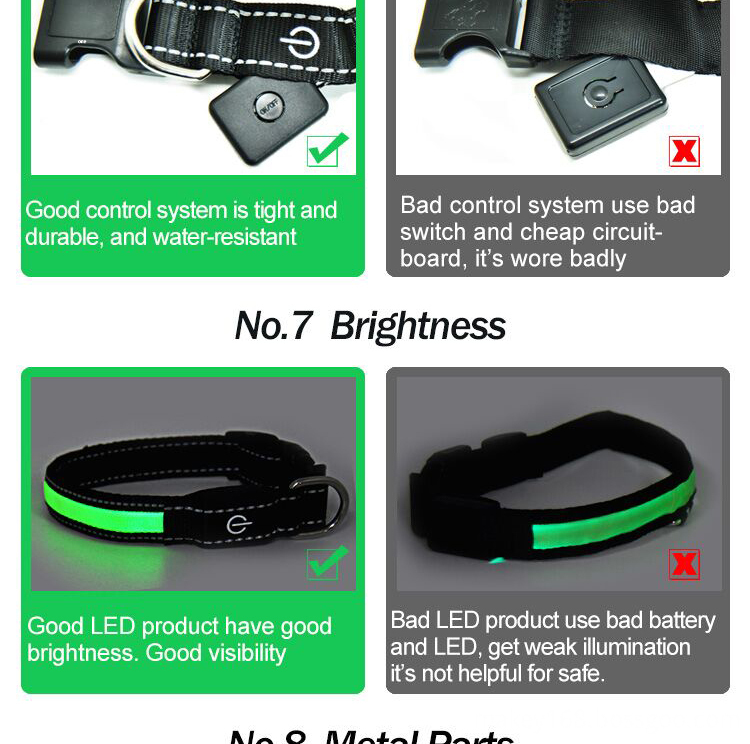 Led Light Flash Night Safety Collar