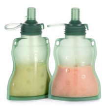 Reusable Silicone Baby Food Pouch Kids Squeezable Pouch