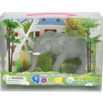 Kids Vinly Elephant Toy Play Set / Animal Toy