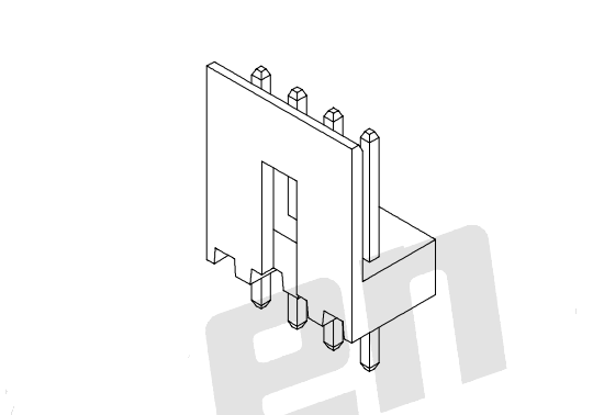 2.50mm Pitch 180 ° gofret AW2544V-XP