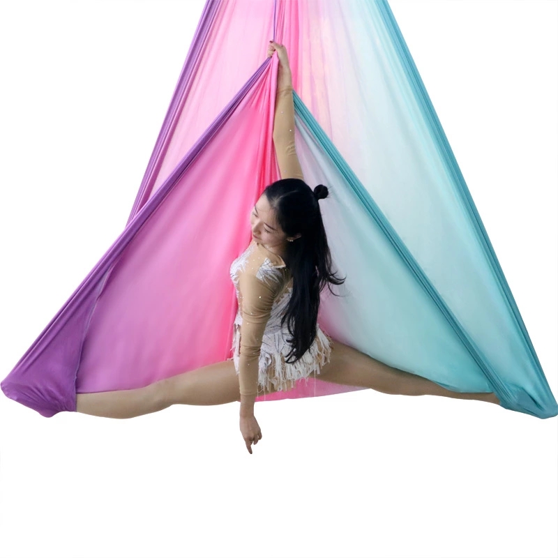 JW Professional High Quality Low Stretch Air Flying Yoga Hammock Silk Air flying high-strength soft antigravity yoga Hammock