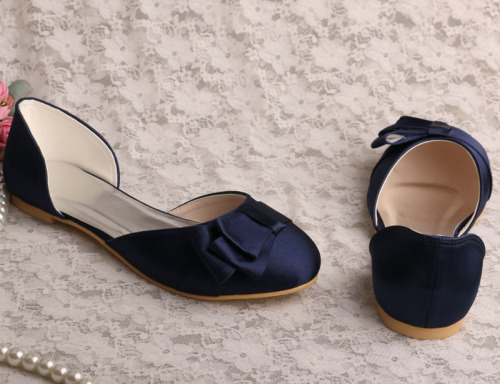 Amazon Ladies Shoes para Boda Plana Marina