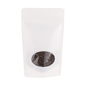 Stojąca papierowa torba na kawę z zaworem, nadająca się do kompostowania