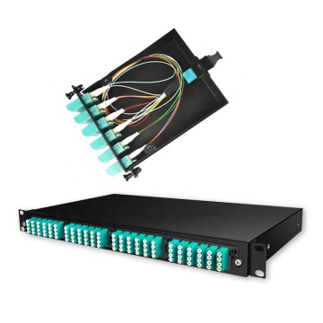 Flexible 1U MTP/MPO 4 Cassette Patch Panel