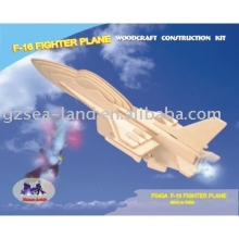 Wooden toy F-16 FIGHTER PLANE