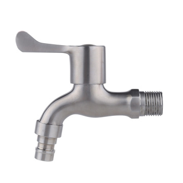 Brushed Nickel Brass Faucet Washing Machine Bib-cock