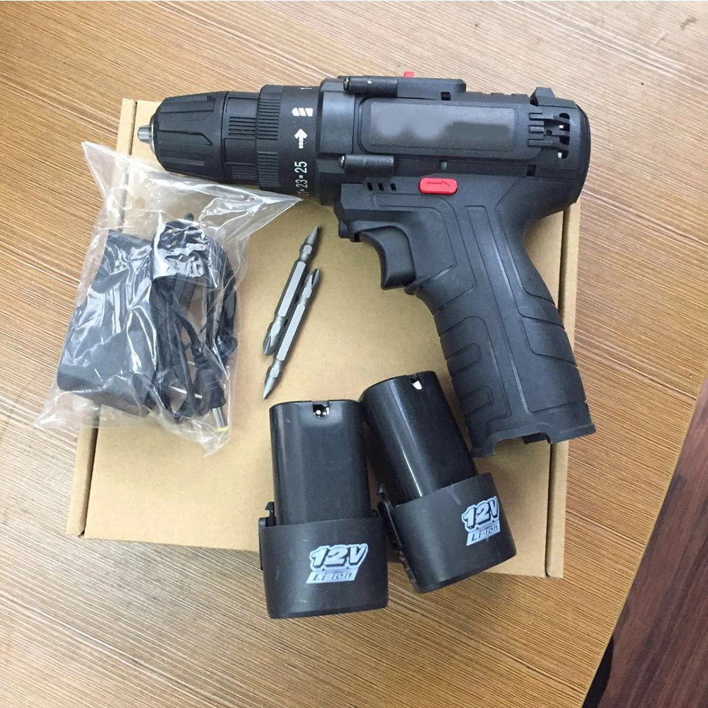 Lithium Electric Drill Two-Speed Rechargeable Drill Pistol Drill Multi-Function Household Electric Screwdriver Electric Screwdriver