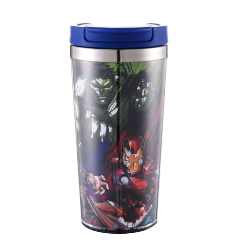 Insulated Plastic Shell Stainless steel Travel Tumbler