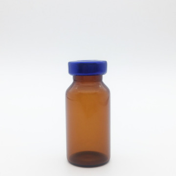 8ml Amber Sterile Serum Vials Blue Cap