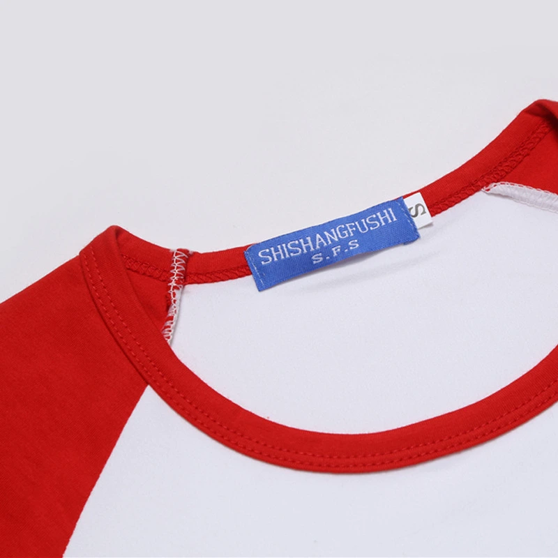 Sublimation Customized Design Short Sleeve Modal Shoulder Tshirt for Women and Men and Kids