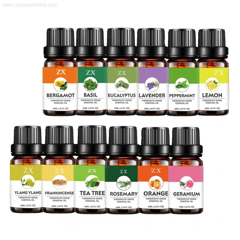 oem essential oil set 12 with private label