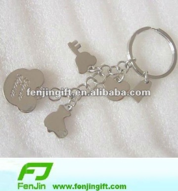 metal name tag keychain