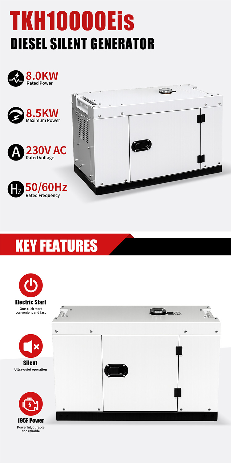 Gerador diesel TKH10000Eis (1) TKH10000Eis Diesel Generator (1)