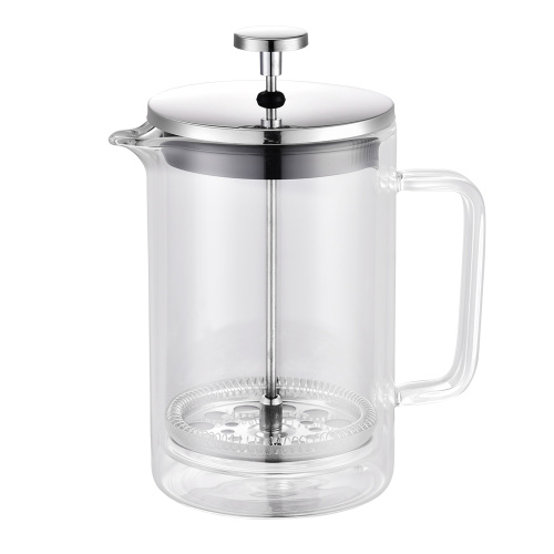 French Press Kaffebryggare Kaffe Borosilikatglas