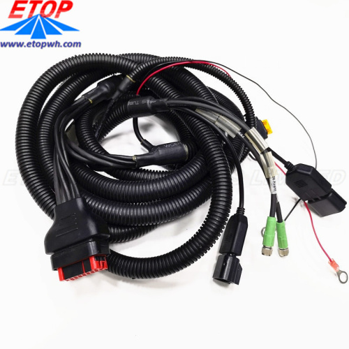 Arnés de cable automotriz con conector personalizado OEM / ODM