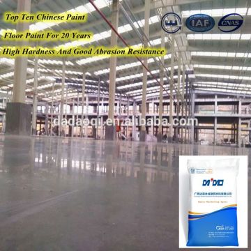 Emery hardening agent for concrete floor for warehouse or factory