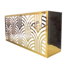 Acrylic LED Illuminated Bar Counter Design for Luxury Cafe and Night Club