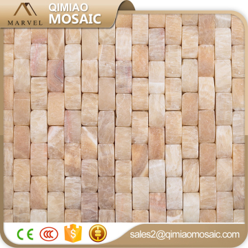 Decorative Gradient Floor Pattern Strip Jade Stone Mosaic