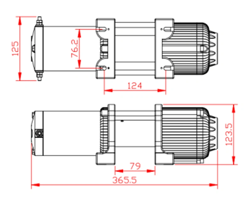 Hot Sale High Quality Emergency 12V Portable Mini Winch with 3500lbs