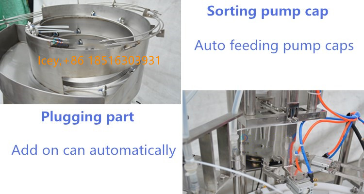 High Capacity Full Automatic Aerosol Spray Paint Filling Machine/Spray Saffron Water Filling Machine