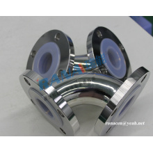 PFA Lined Pipe elbow for Chemicals Pipe fitting