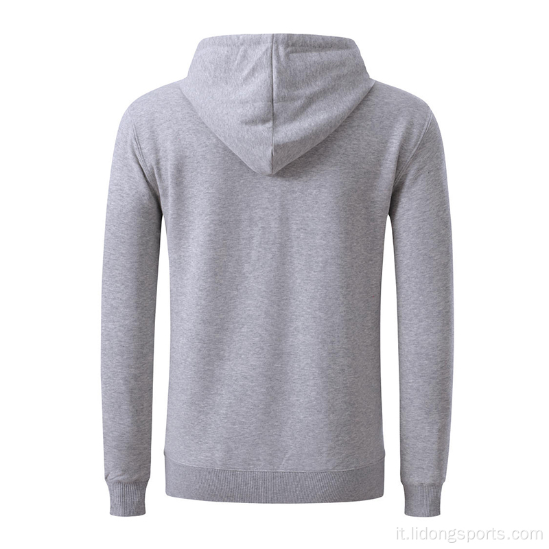 Con cappuccio per pullover di cotone con stampa logo personalizzato