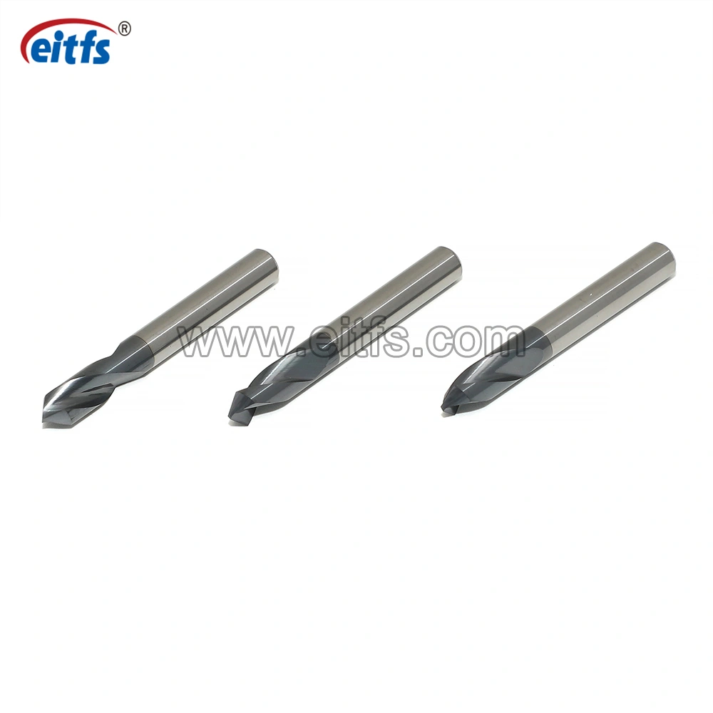 2 Flutes Solid Tungsten Carbide Spot Drill for Metal Drilling