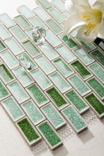 Parcos Ice Cracked porcelain mosaic tiles PCICRG018