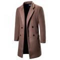 Custom Wool Coat Men's Double Breasted for Winter