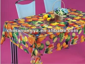 Printing PVC Tablecloth Plastic Transparent Table Cover