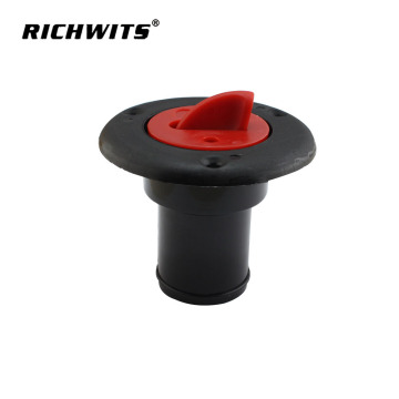 38mm Fuel Deck Filler Keyless Red Flush Mount for Boat Tank Deck Fill ABS Nylon Plastic Fuel Water Deck Filler