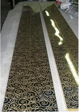 SS Mirror Etched sheets for Elevator