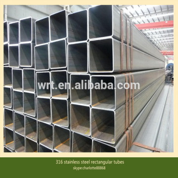 316 stainless steel rectangular tubes