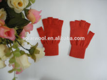 Merino wool fingerless gloves