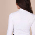 TOP Women&#39;s Equestrian Mesh Long Sleeve Show Shirts